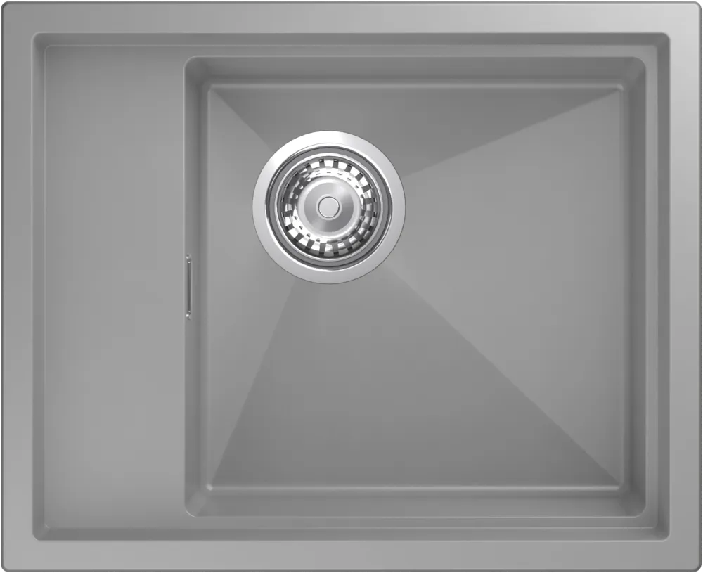 Детальное фото товара: Rivelato NOBILE NB-544-L grigio metallizz, мойка, гранит, серый металлик