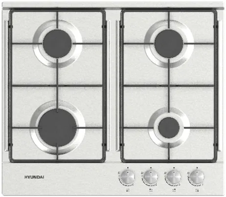 Фото товара: Hyundai HHG 6432 IX газовая поверхность