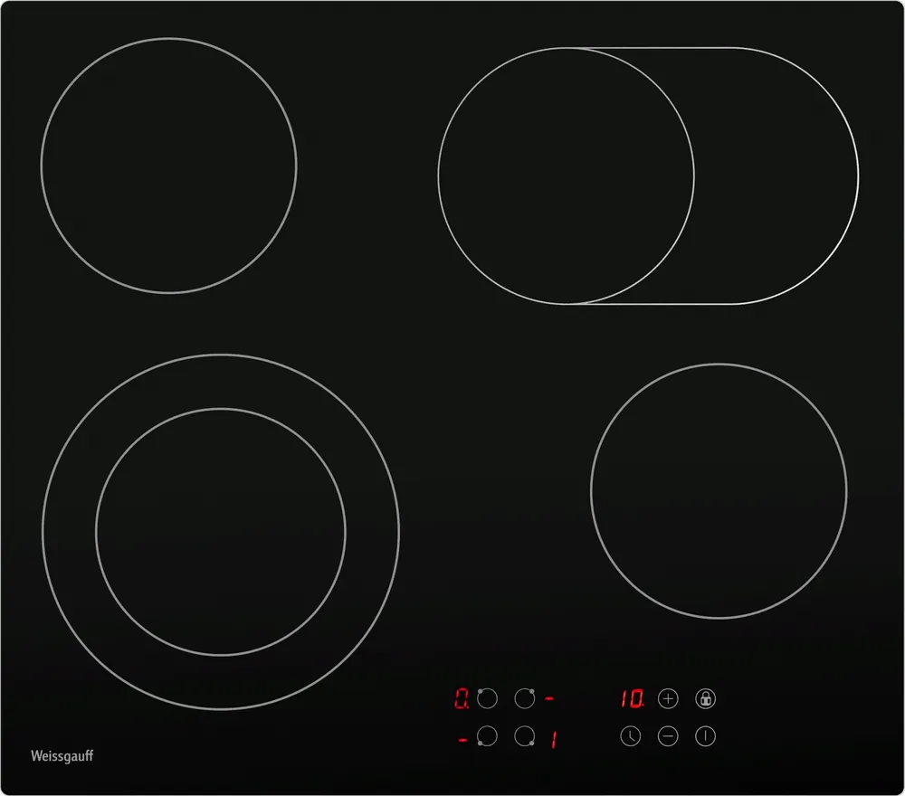 Фото товара: Weissgauff HV 642 BA стеклокерамическая поверхность