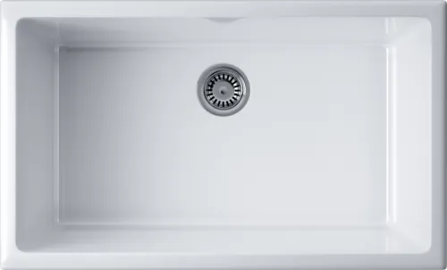 Детальное фото товара: Omoikiri Okinoshima 76-U/I-WH Glossy, мойка, керамика, белый глянцевый