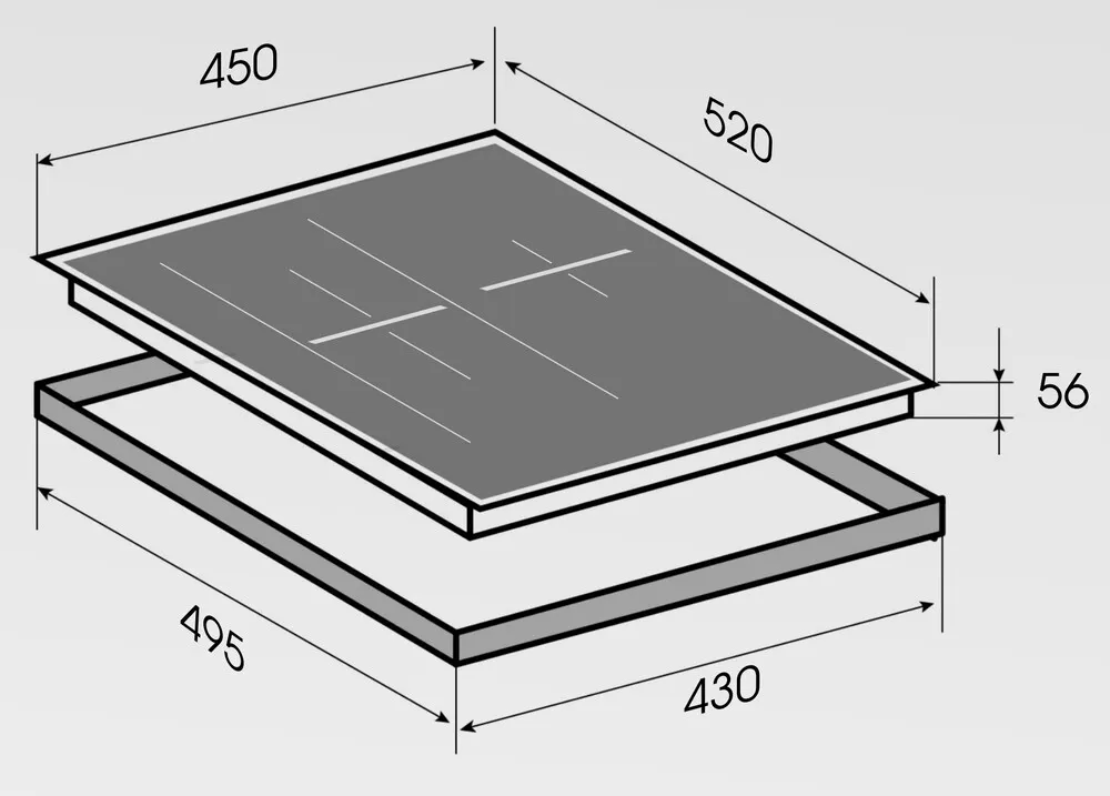 Детальное фото товара: Zigmund & Shtain CI 24.4 B индукционная поверхность