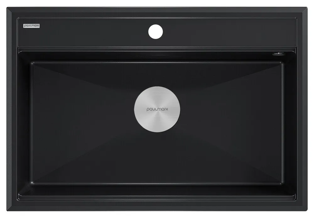 Фото товара: Paulmark STEPIA 80, мойка, гранит, черный металлик