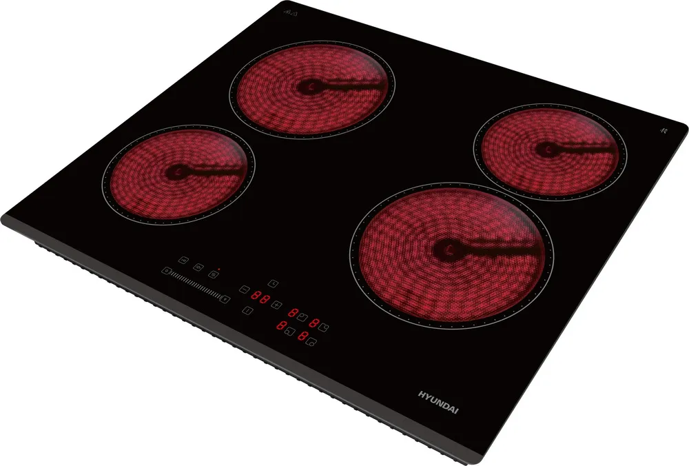 Детальное фото товара: Hyundai HHE 6451 BG стеклокерамическая поверхность