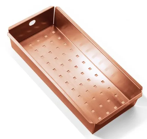 Фото товара: ALVEUS коландер для мойки, нержавеющая сталь Copper 400X170