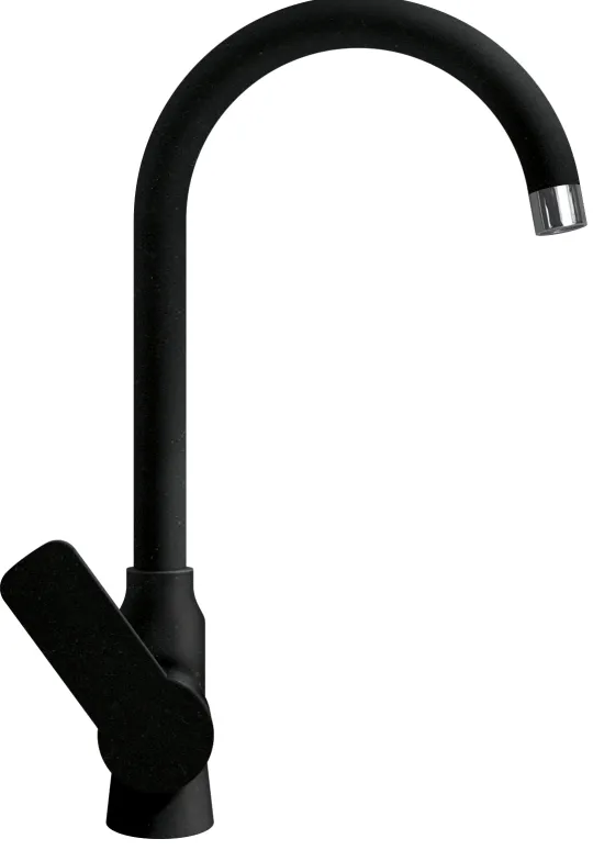 Фото товара: LAVA SG07 LAVA, смеситель, гранит, черный металлик