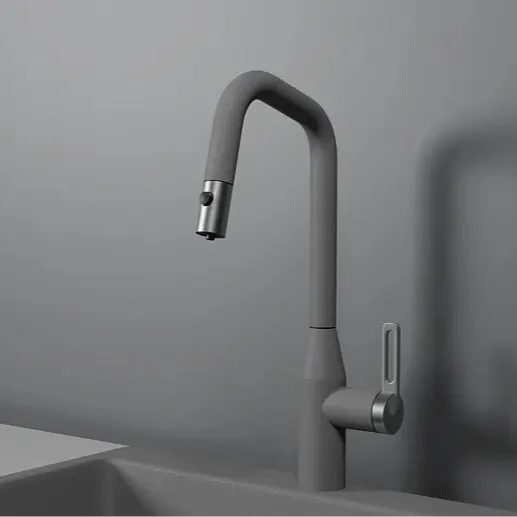 Фото товара: GRANULA 8171 смеситель, гранит, алюминиум