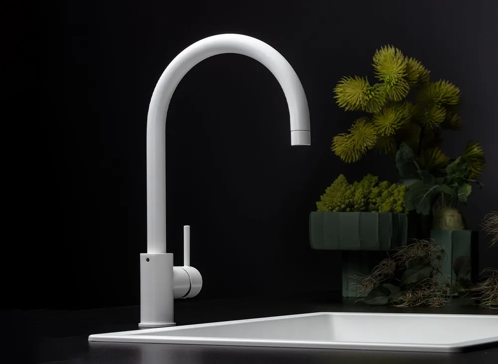 Детальное фото товара: Falmec ISEO ROUND WH, смеситель, белый