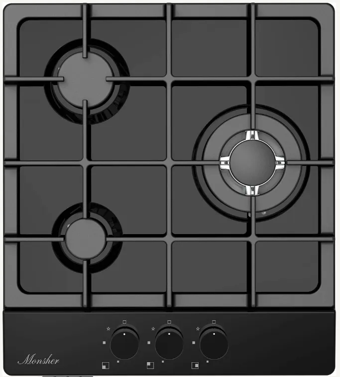 Фото товара: Monsher MSG 43 Noir газовая поверхность