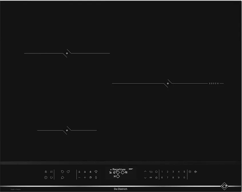 Фото товара: De Dietrich DPI4322XP индукционная поверхность