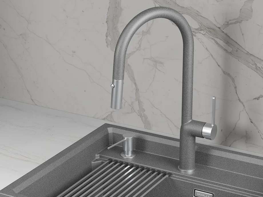 Детальное фото товара: GRANULA 9010 смеситель, гранит, графит