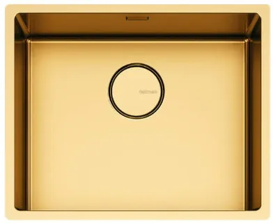 Детальное фото товара: Falmec COMO 50 GOLD PVD, мойка, нержавеющая сталь, золото