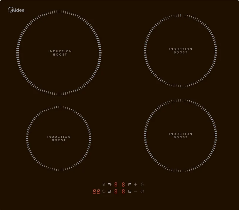 Фото товара: Midea MIH64100 индукционная поверхность