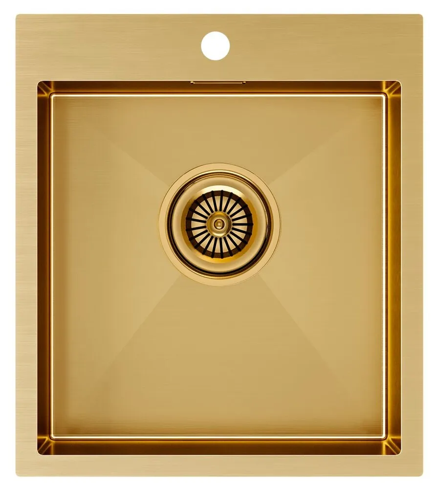 Фото товара: Paulmark KRONER 45, мойка, нержавеющая сталь, брашированное золото