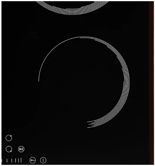 Детальное фото товара: Krona ORSA 60 BL стеклокерамическая поверхность