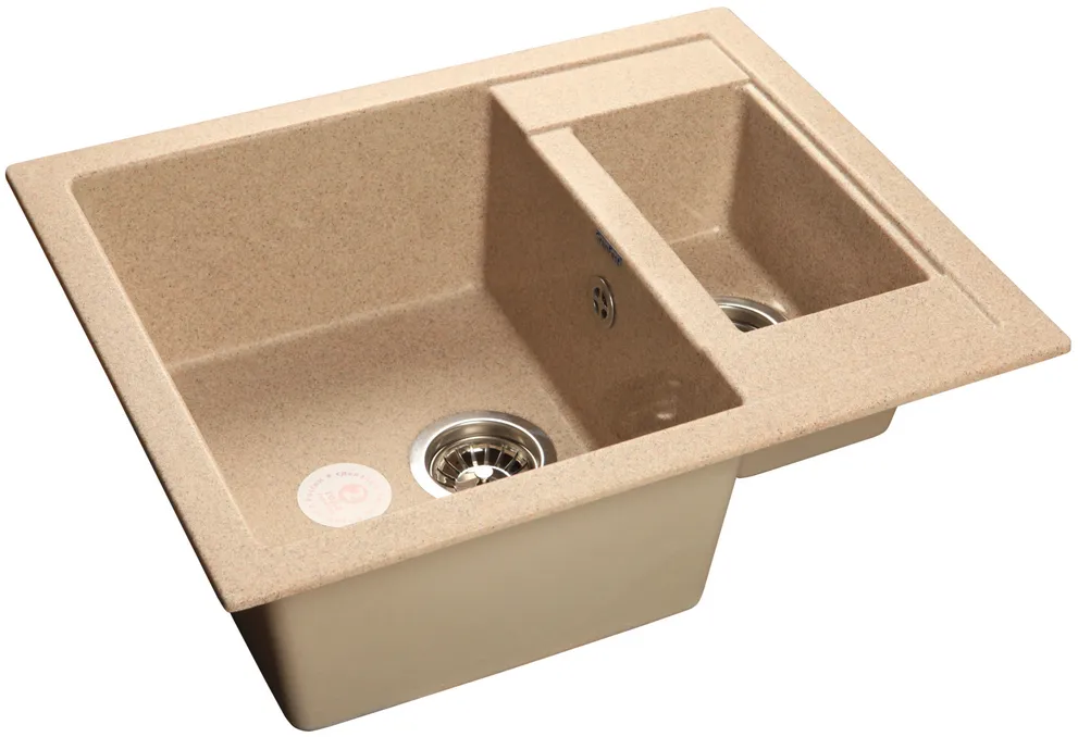 Фото товара: GranFest QUADRO GF-Q-610 K, мойка, мрамор, песочный