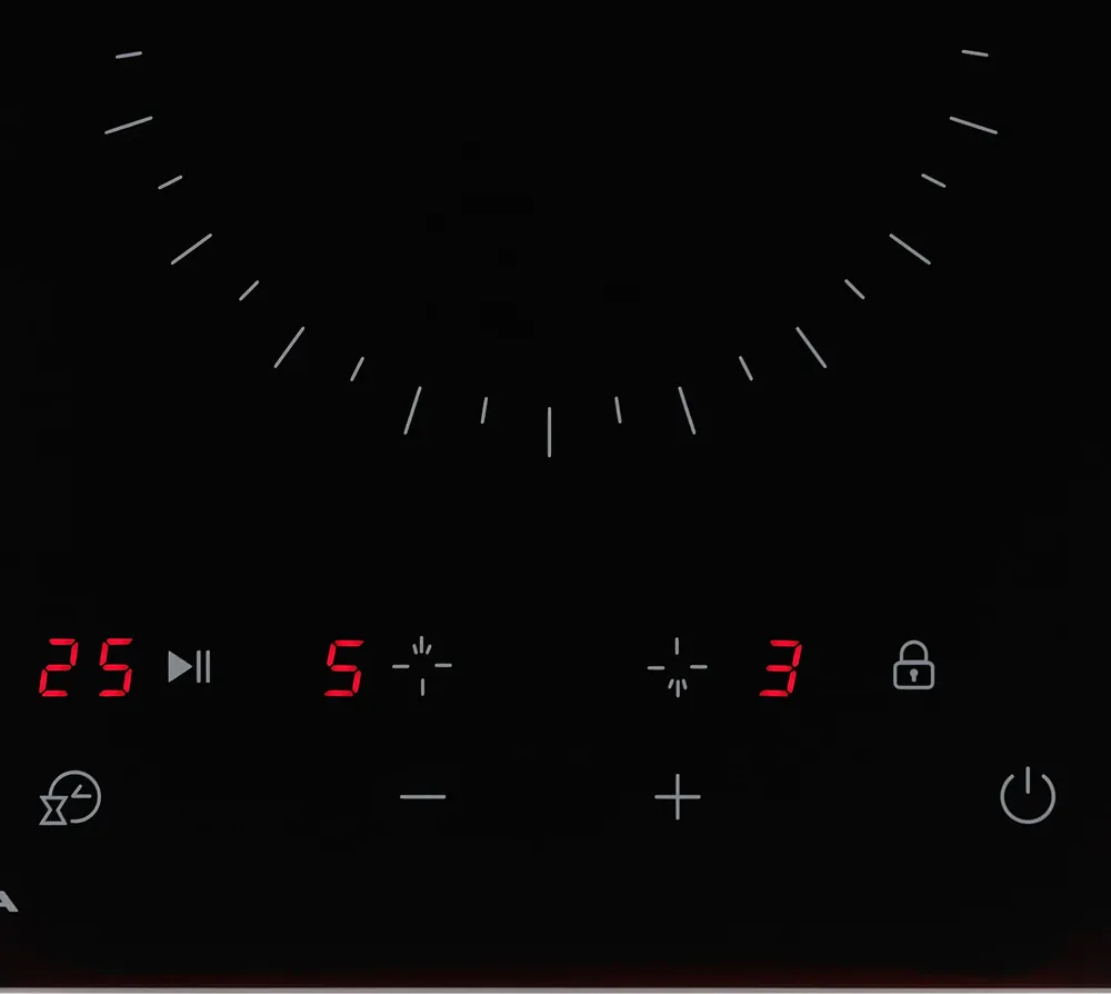 Детальное фото товара: Krona ZAUBER 30 BL TK стеклокерамическая поверхность