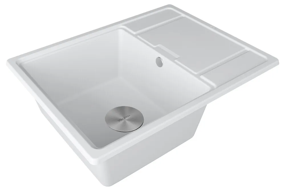 Детальное фото товара: Paulmark FLUGEN 50-650, мойка, гранит, белый