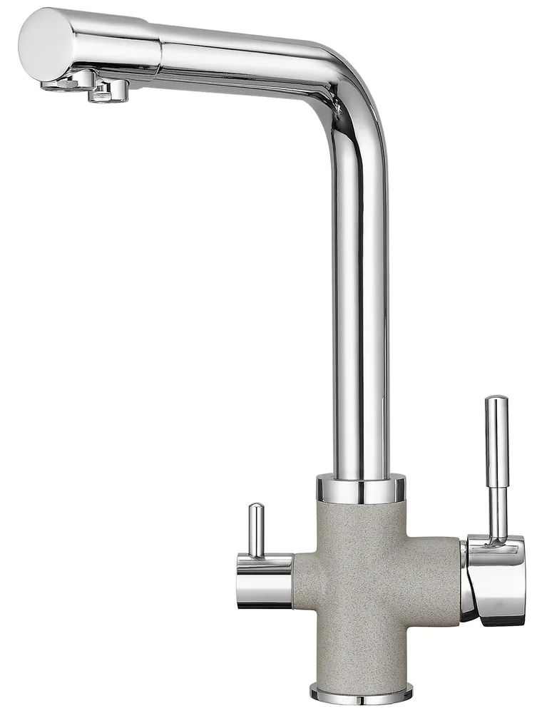 Фото товара: GRANULA 3015 смеситель, гранит, хром/базальт