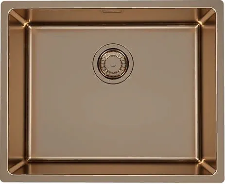 Фото товара: ALVEUS KOMBINO 50 MONARCH COPPER SAT-90, мойка, нерж. сталь, медь (в компл. с выпуском без сифона)