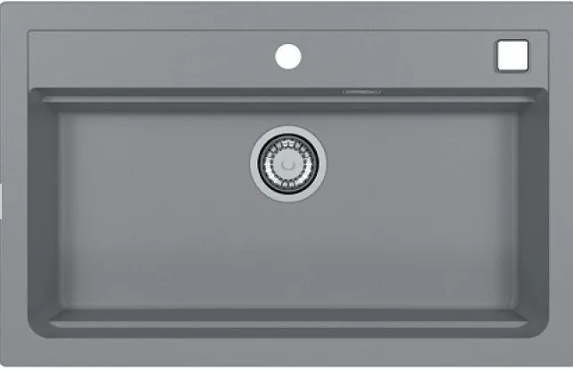 Фото товара: ALVEUS GRANITAL ATROX 40 CONCRETE - G81, мойка, гранит, серый (в комплекте с сифоном 1132823)