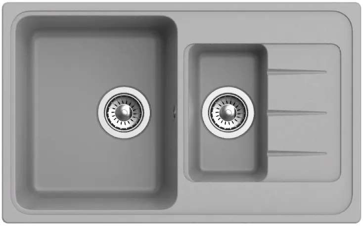 Фото товара: Ewigstein Elegant E- 60KF, мойка, гранит, серый металлик