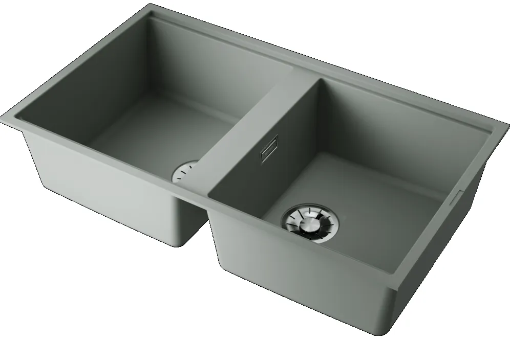 Детальное фото товара: Omoikiri Kitagawa 83-2-U-WG, мойка, керамика, wind green