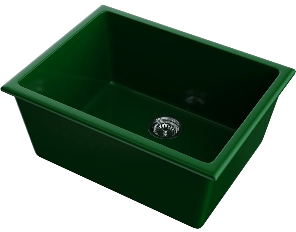 Детальное фото товара: Omoikiri Okinoshima 61-U/I-RG Glossy, мойка, керамика, royal green