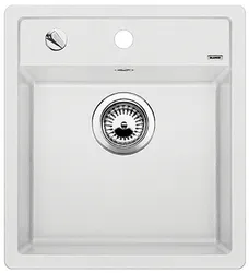 Фото товара: Blanco Dalago 45, мойка, гранит, белый с клапаном-автоматом