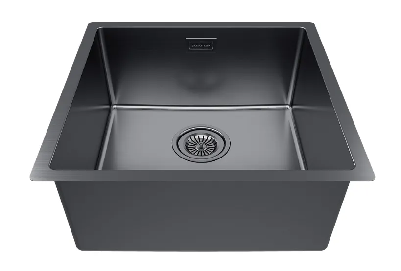 Детальное фото товара: Paulmark LASSAN 44 UNI, мойка, нержавеющая сталь, вороненая сталь