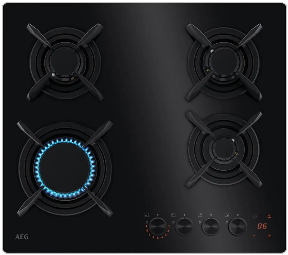 Фото товара: AEG HKB64453NB газовая поверхность