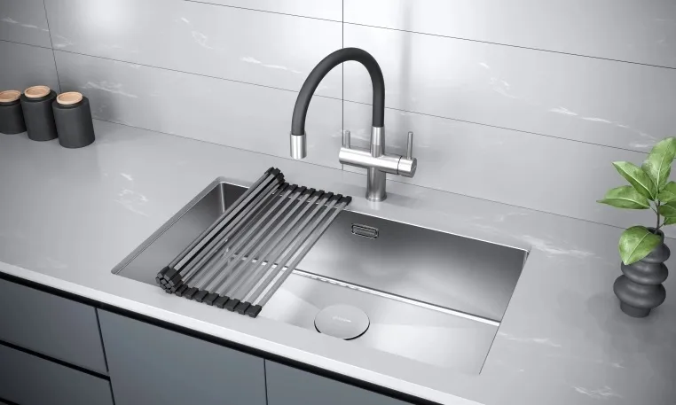 Детальное фото товара: KUCHENSTERN KANT 426, ролл-мат для мойки, нержавеющая сталь