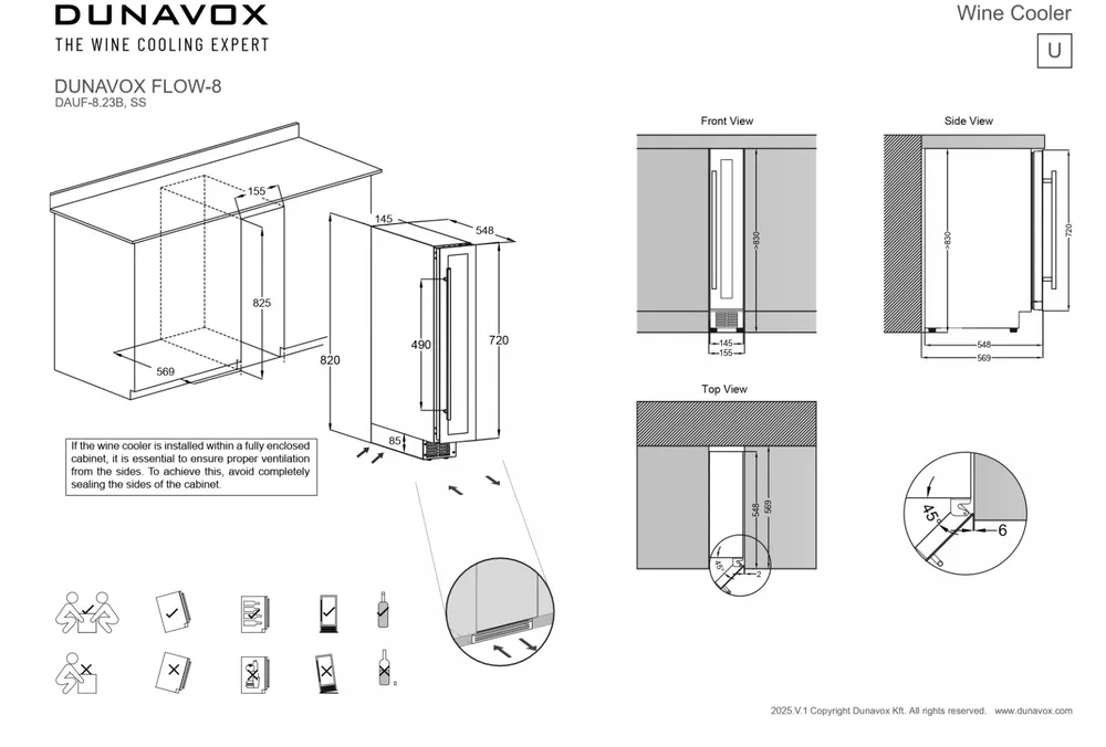 Детальное фото товара: Dunavox DAUF-8.23SS