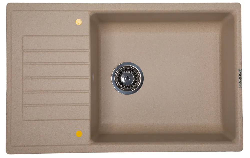 Фото товара: Ecoshtein RECHTECK 780.500, мойка, гранит, бежевый