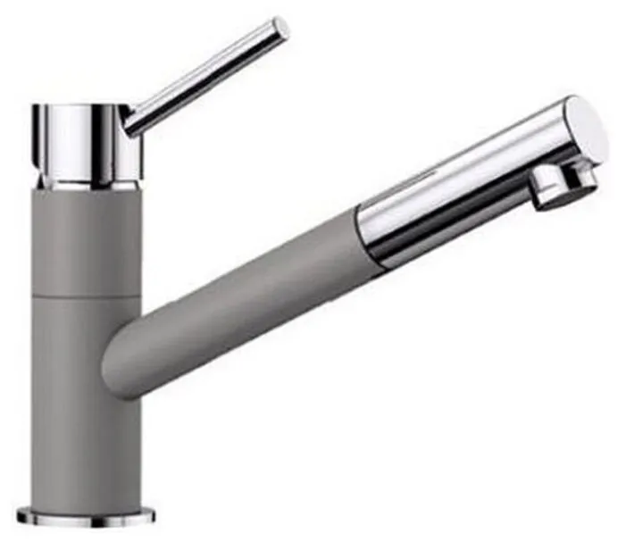 Фото товара: Blanco Kano-S, смеситель, гранит, алюметаллик/хром