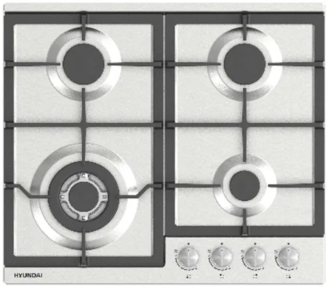 Фото товара: Hyundai HHG 6436 IX газовая поверхность