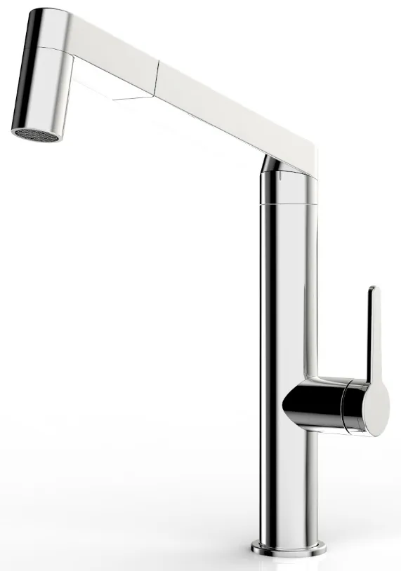 Фото товара: Blanco Panera-S, смеситель, нержавеющая сталь