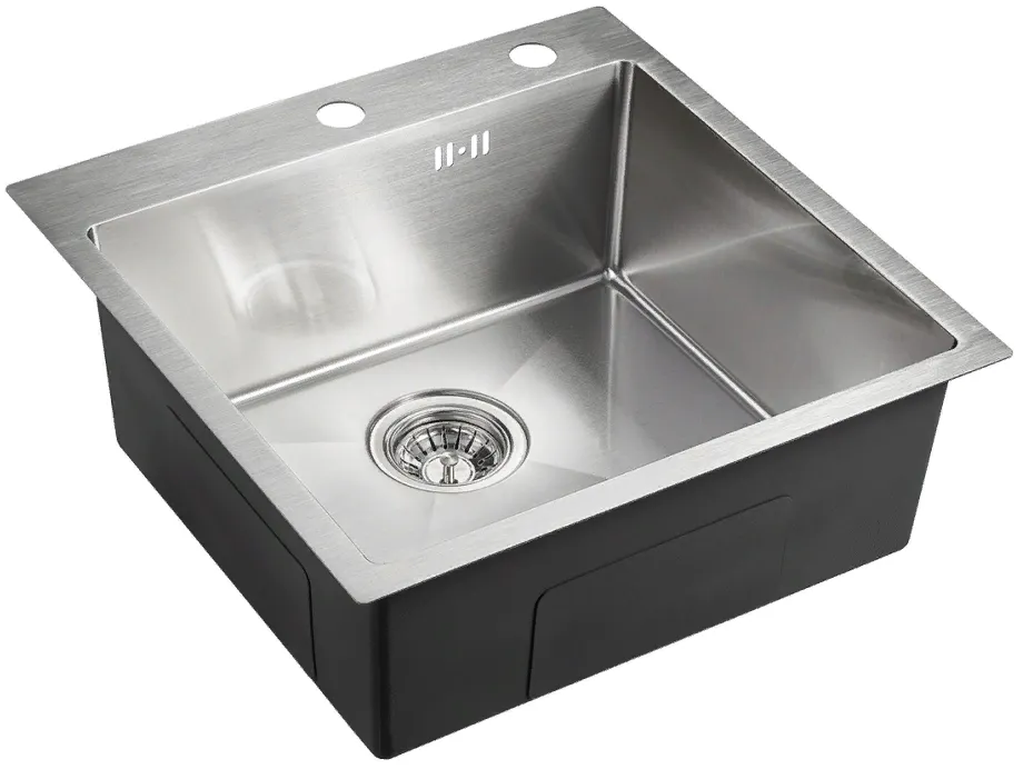 Детальное фото товара: Emar EMB-117A PVD Nano Satine, мойка, нержавеющая сталь сатин