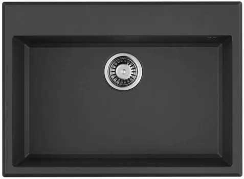 Фото товара: Omoikiri Tedori-68-BL, мойка, гранит, черный