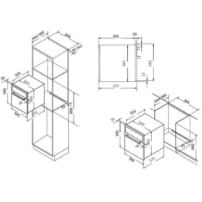 Детальное фото товара: Evelux EO 612 EB