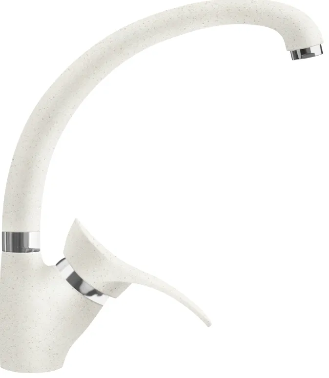 Фото товара: LAVA SG01 LATTE, смеситель, гранит, белый