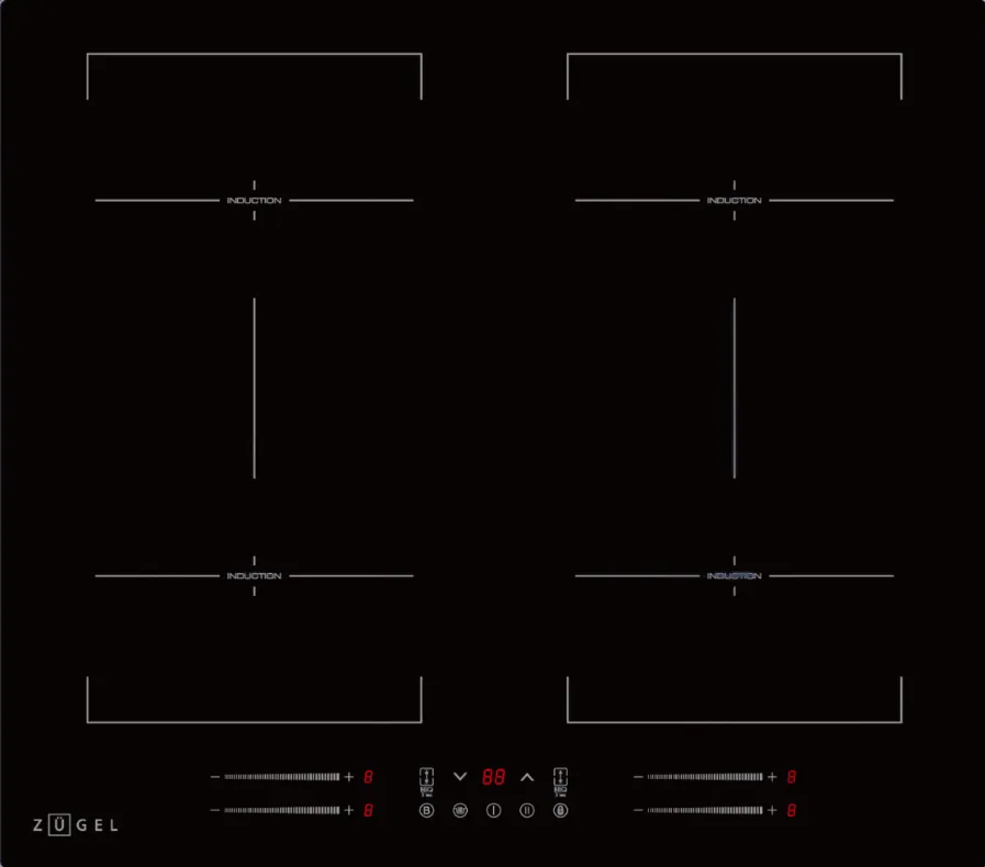 Фото товара: ZUGEL ZIH619B индукционная поверхность
