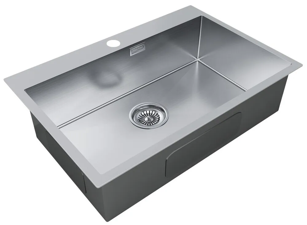 Детальное фото товара: Paulmark KRONER 75, мойка, нержавеющая сталь брашированная
