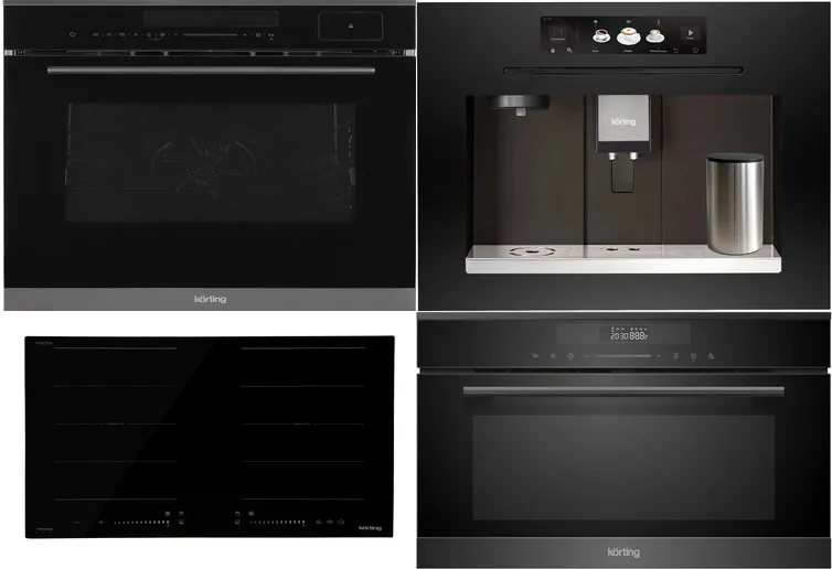 Фото товара: KORTING HIB 68900 B IMOVE + OKB 1350 S GNBX STEAM + KMI 830 GNBX + KCM 9830 BCG