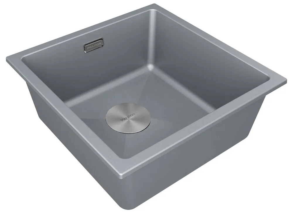 Детальное фото товара: Paulmark LUMI 45UNI, мойка, гранит, серый металлик