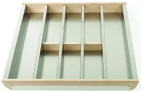 Фото товара: Tecnoinox лоток для столовых приборов Cassetto Portaposate 60, B50 Legrabox нерж.сталь+бук