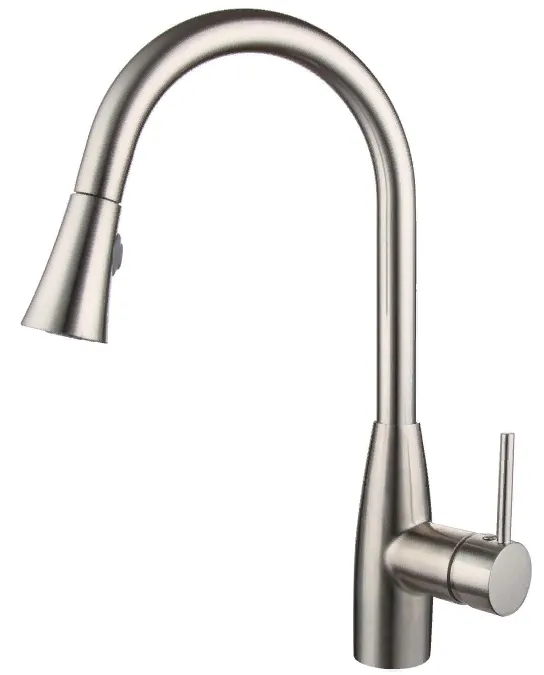 Фото товара: Oulin OL-8016, смеситель, нержавеющая сталь сатин