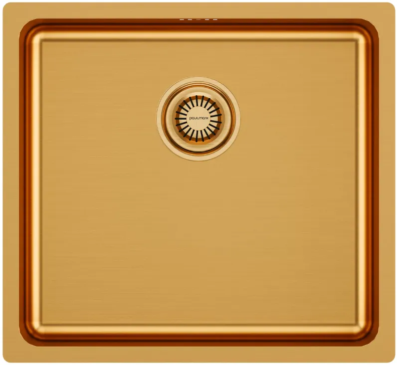 Фото товара: Paulmark VISTA 48, мойка, нержавеющая сталь, брашированное золото