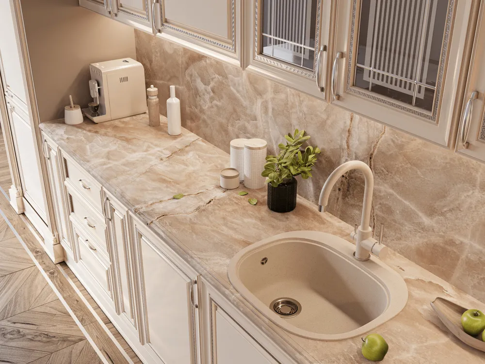 Детальное фото товара: Emar EMQ-1570.C, мойка, гранит, берилл