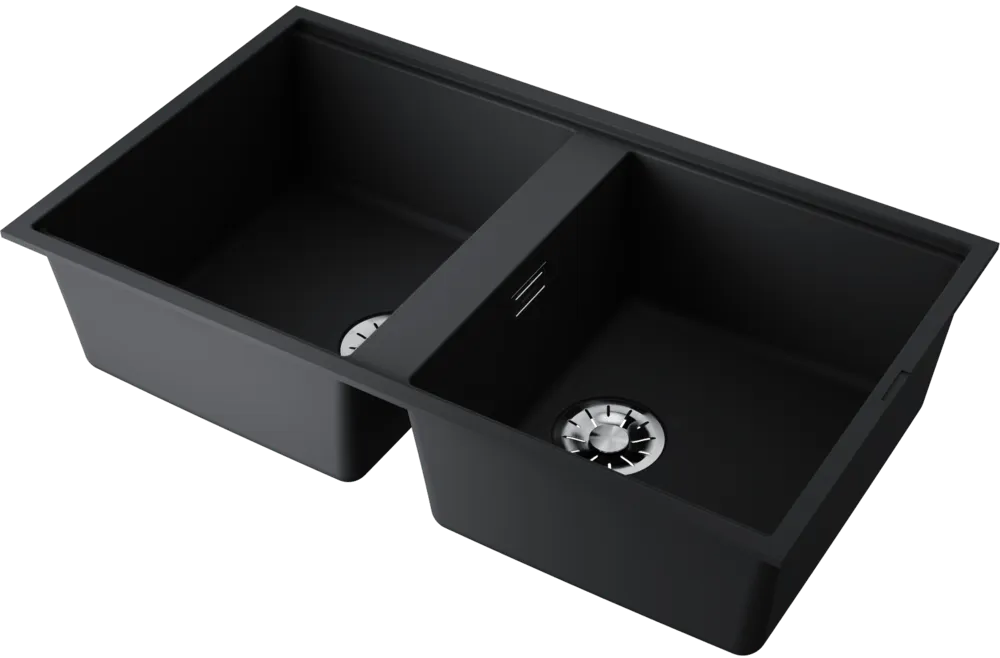 Детальное фото товара: Omoikiri Kitagawa 83-2-U-GB, мойка, керамика, графит