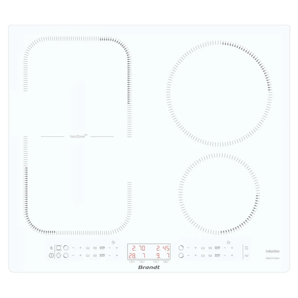 Фото товара: Brandt BPI264HSW индукционная поверхность